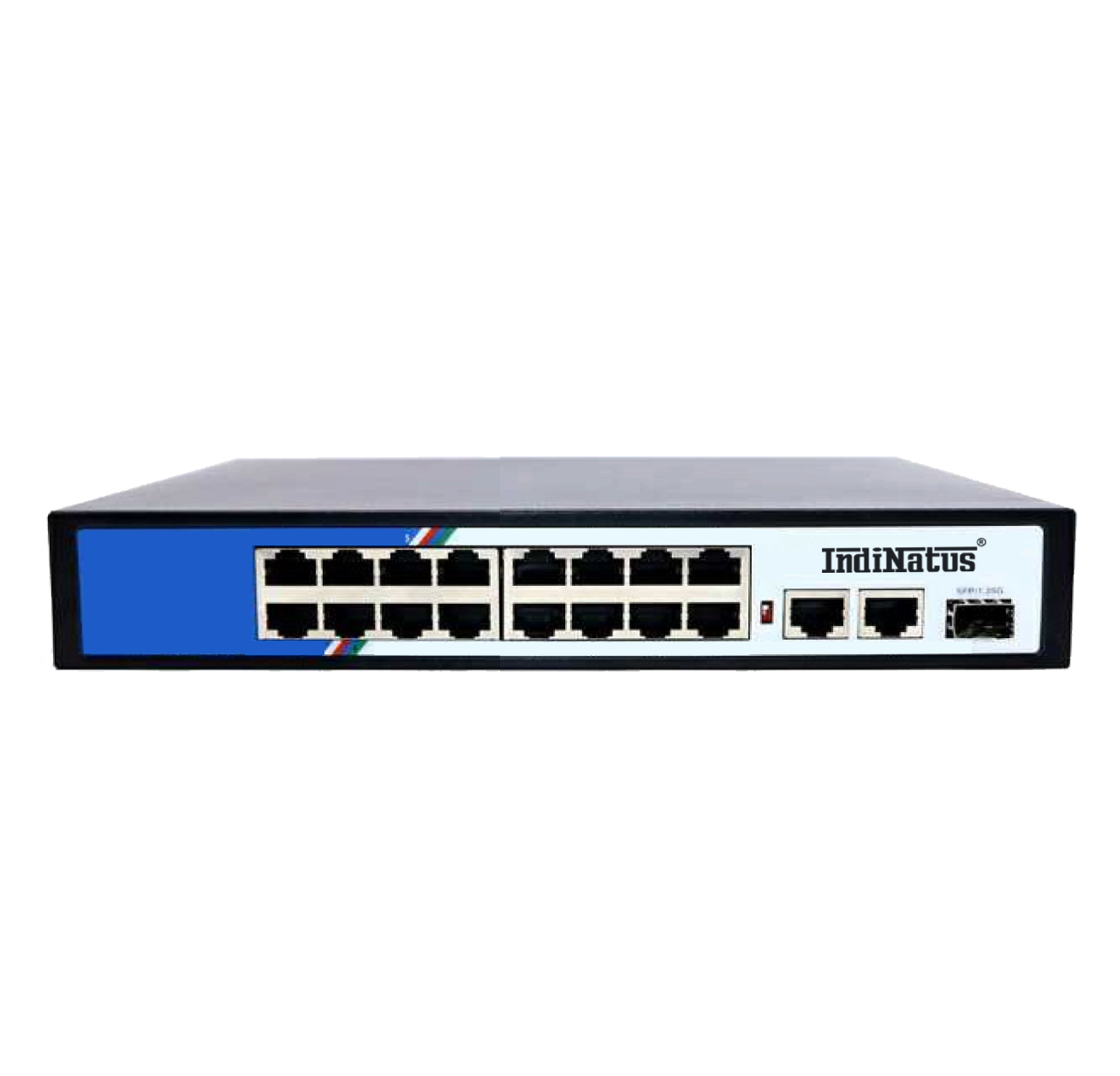  16-Port Gigabit PoE + 2-Port Gigabit SFP + 2-Port Gigabit Ethernet Switch, IN-PE1016G-2UF,  IndiNatus® India Private Limited - India Ka Apna Brand, Indian CCTV  Brand,  Make In India CCTV camera, Make in india cctv camera brand available on gem portal, IP Network Camera, Indian brand CCTV Camera, Best OEM Of CCTV in India      