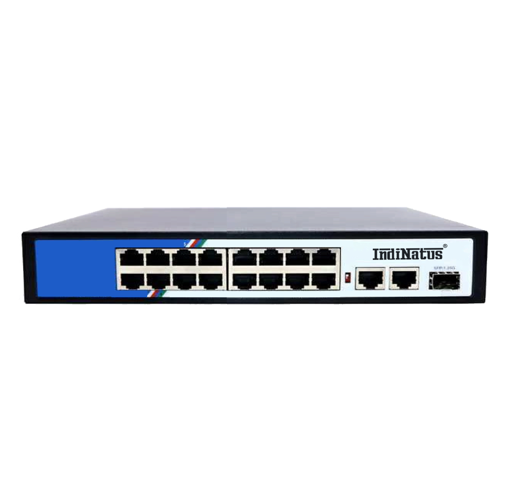 IN-PE1016G-2UF, 16-Port Gigabit PoE + 2-Port Gigabit SFP + 2-Port Gigabit Ethernet Switch IndiNatus® India Private Limited - India Ka Apna Brand, Indian CCTV  Brand,  Make In India CCTV camera, Make in india cctv camera brand available on gem portal, IP Network Camera, Indian brand CCTV Camera 