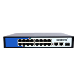 IN-PE1016G-2UF, 16-Port Gigabit PoE + 2-Port Gigabit SFP + 2-Port Gigabit Ethernet Switch IndiNatus® India Private Limited - India Ka Apna Brand, Indian CCTV  Brand,  Make In India CCTV camera, Make in india cctv camera brand available on gem portal, IP Network Camera, Indian brand CCTV Camera 